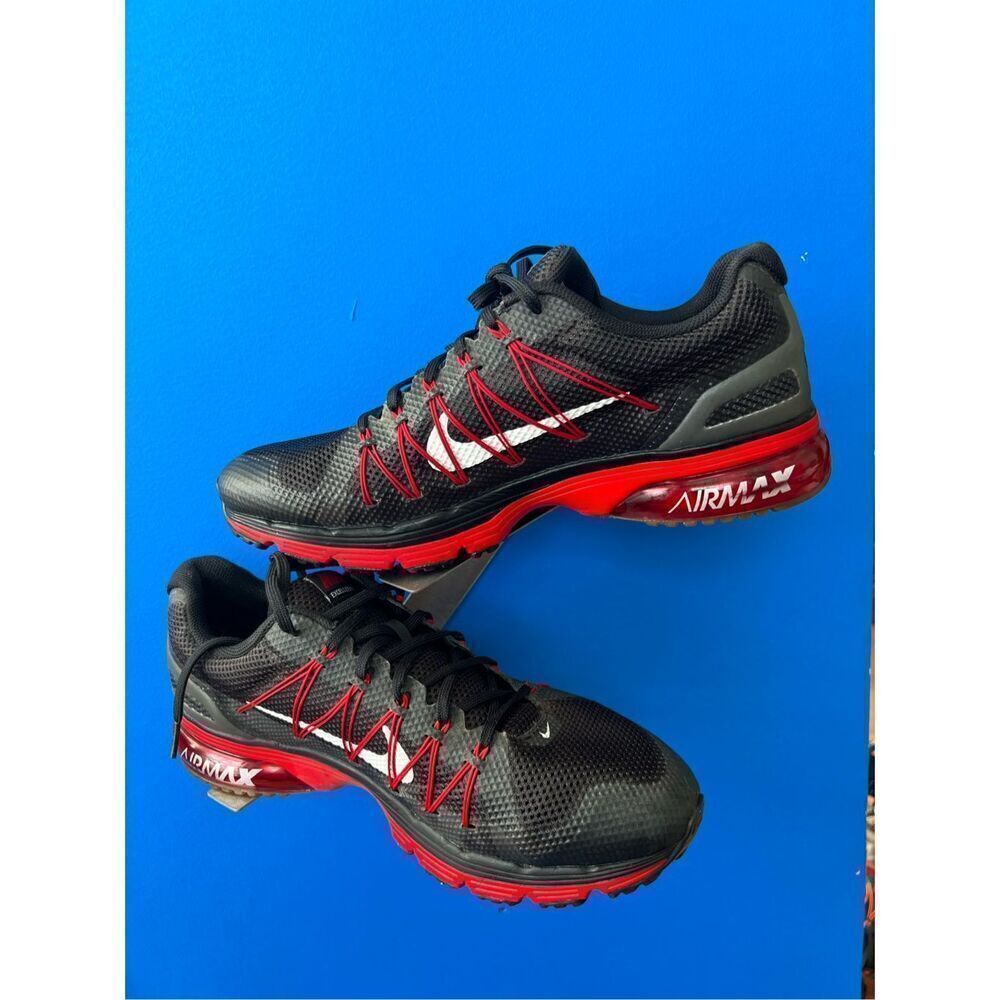 Nike Air Max Excellerate 3 Sneakers Running Shoes Mens 12 Black Red 703072-004 - Picture 2 of 8